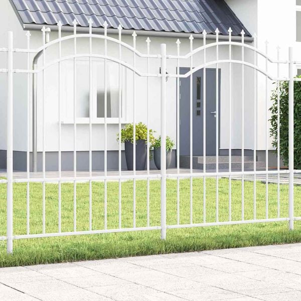 vidaXL Aiandus aiapaneel Valge 240 x 190 cm Pulbervärvitud Teras