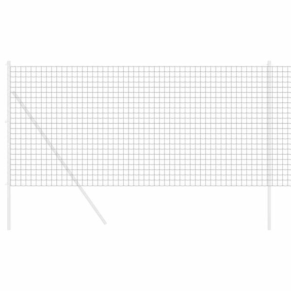 vidaXL Euroopa aed Hall 1 x 25 m PVC-kaetud raud