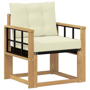 vidaXL &Otilde;uesohva Tugev acacia puit ja Textilene Valge