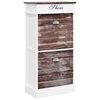 vidaXL kingakapp, pruun, 50 x 28 x 98 cm, Paulownia puit