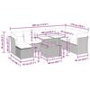 vidaXL 9-osaline aiadiivani komplekt patjadega, must, rotang/akaatsia