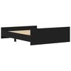 vidaXL voodiraam ilma madratsita, must tamm 160x200 cm ehituspuit