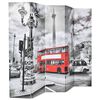 vidaXL kokkupandav sirm 200 x 170 cm, Londoni buss, must ja valge