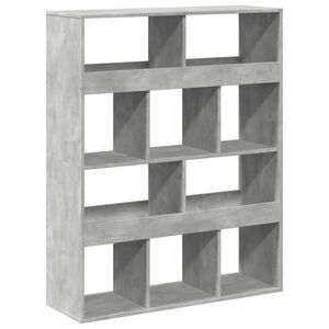 vidaXL ruumijagaja betoonhall 100x33x125,5 cm, tehispuit