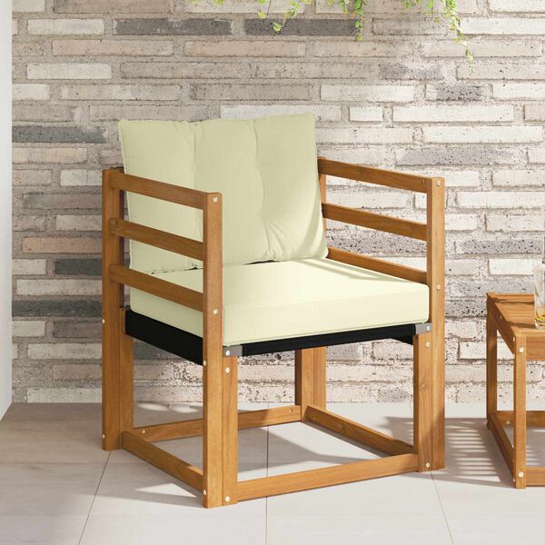 vidaXL V&auml;li diivanikomplekt Tugev acacia puit ja Textilene