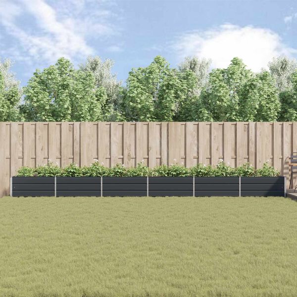 vidaXL Taimekast Antratsiit 195 x 100 x 45 cm Tsinkteras