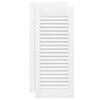 vidaXL Kapiuksed Louvred Design 2 tk Valge 69x29,5 cm