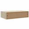 vidaXL sahtlitega seinariiulid, 2tk, tamm ja valge, 40x23,5x10 cm MDF