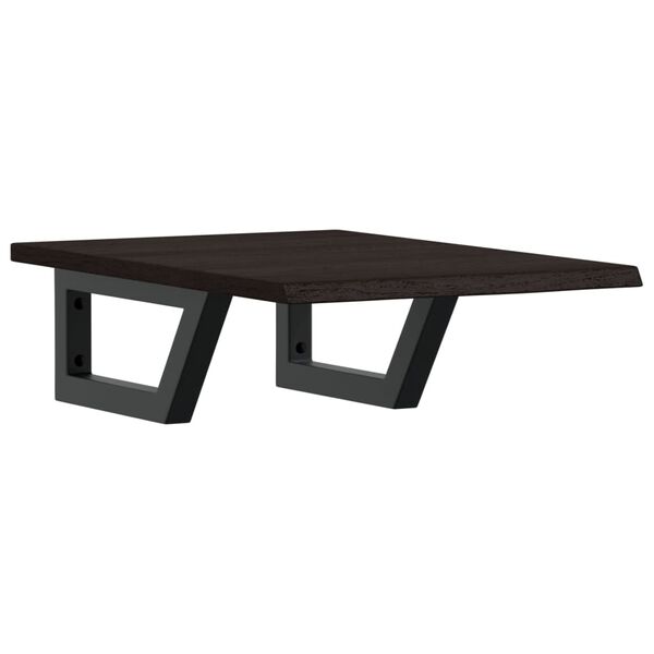 vidaXL seinale kinnitatav valamuriiul, teras ja tammepuit