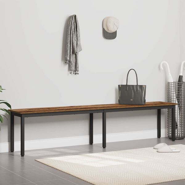 vidaXL pink Vana puit 200 x 35 x 45 cm Tehispuit