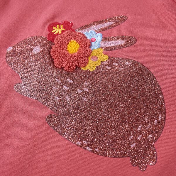 Pikkade varrukatega lastes&auml;rk, vanaroosa, 128