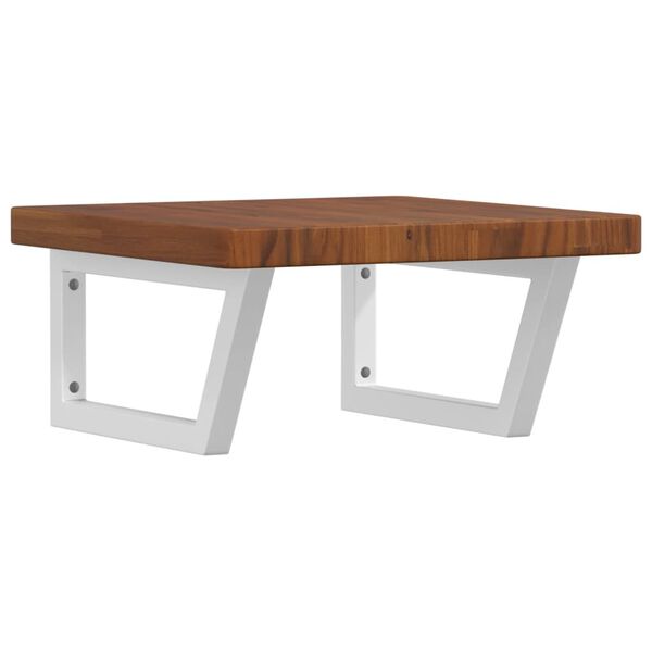 vidaXL seinale kinnitatav valamuriiul, teras ja tammepuit