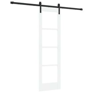 vidaXL Libisev uks ORKDAL Valge ja must 61 x 198,5 cm