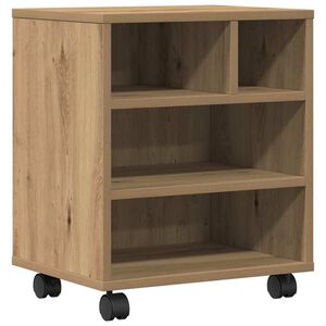 vidaXL Printeri alus Artisan tamm 41 x 32 x 48 cm Tehispuit