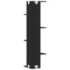 vidaXL seina nurgariiul, must, 36,5x36,5x140 cm, tehispuit