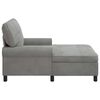 vidaXL Chaise Lounge padjaga Helehall 91 x 157 x 91 cm Samet