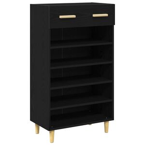 vidaXL Kinga kapp 60 x 35 x 105 cm Tehispuit Must tamm