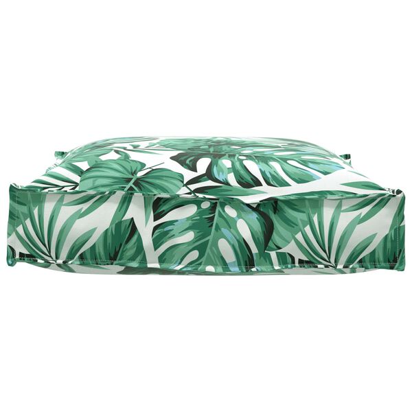 vidaXL Padi Leht Lehe muster 70 x 70 x 12 cm Oxfordi kangas