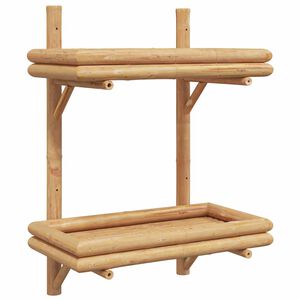 vidaXL Seinariiul riiuliga ladustamisega Pruun 39 x 26 x 60 cm Bambus