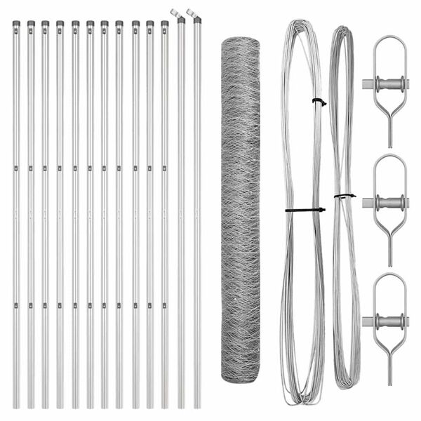 vidaXL Aiapost H&otilde;bedane 25 x 1,2 m (50 mm vahe) Teras