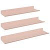 vidaXL Ujuv riiul Seinale kinnitatav 3 pcs Roosa 40 x 9 x 2,5 cm Teras