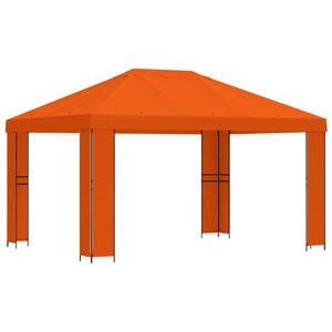 vidaXL Paviljon 4 &times; 3 m Oranž Pol&uuml;ester ja teras 190 gsm