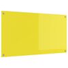 vidaXL K&ouml;&ouml;giseina paneel Kollane 110 x 60 cm karastatud klaas