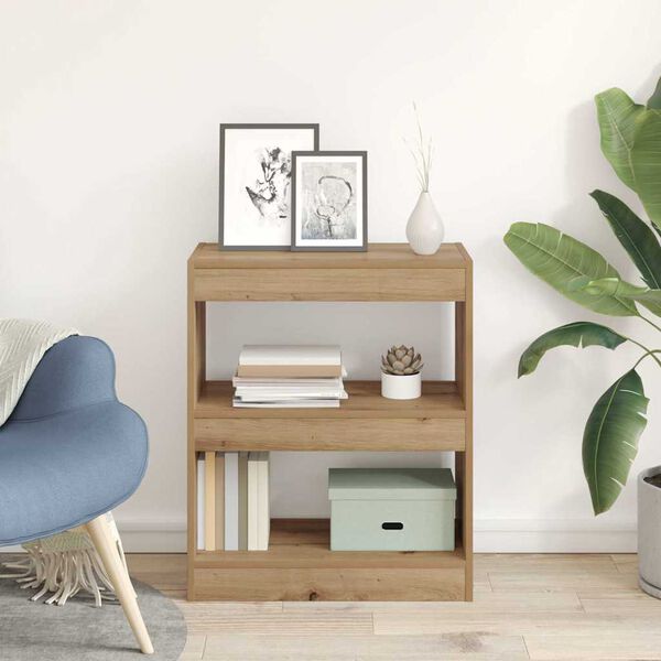 vidaXL Raamaturiiul K&auml;sit&ouml;&ouml;puu 60 x 30 x 72 cm Tehispuit