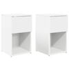 vidaXL Voodikapp 2 pcs Valge 29 x 31,5 x 49 cm Tehispuit