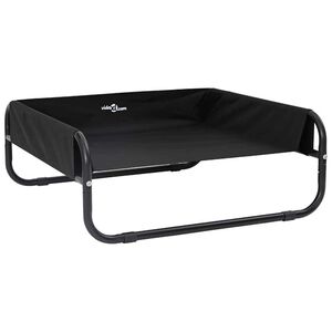 vidaXL Koeravoodi Must 75 x 75 x 30 cm Teras