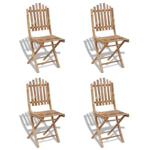 vidaXL kokkupandavad aiatoolid, bambus, 4 tk