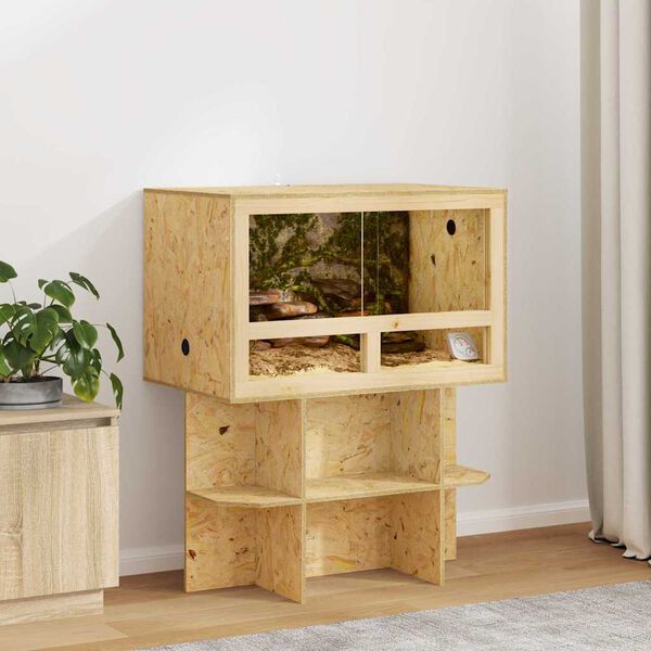 vidaXL Terrariumi alus Pruun 80 x 50 x 50 cm OSB