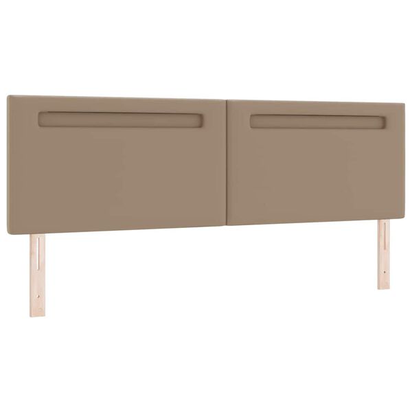 vidaXL LED peatoed Cappuccino 180 cm Kunstnahk