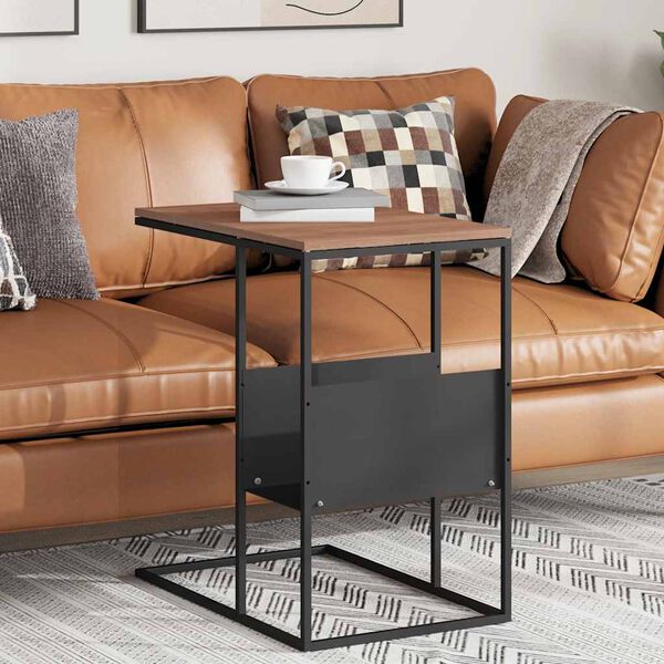 vidaXL lisalaud, must, 55 x 36 x 59,5 cm, tehispuit