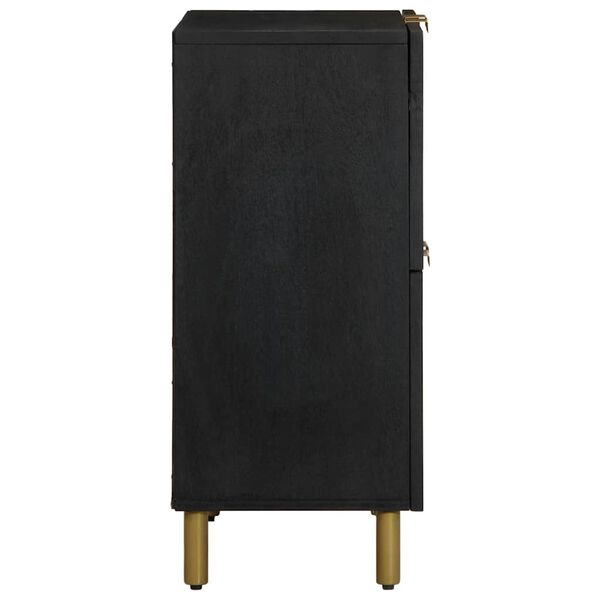 vidaXL puhvetkapp, must, 60x33x75 cm, tehispuit