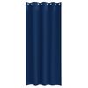 vidaXL Kardinad r&otilde;ngastega 2 pcs Tumesinine 225 x 140 cm Pol&uuml;ester