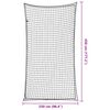 vidaXL haagisevõrk elastse nööriga, must, 4,5 x 2,5 m, PP