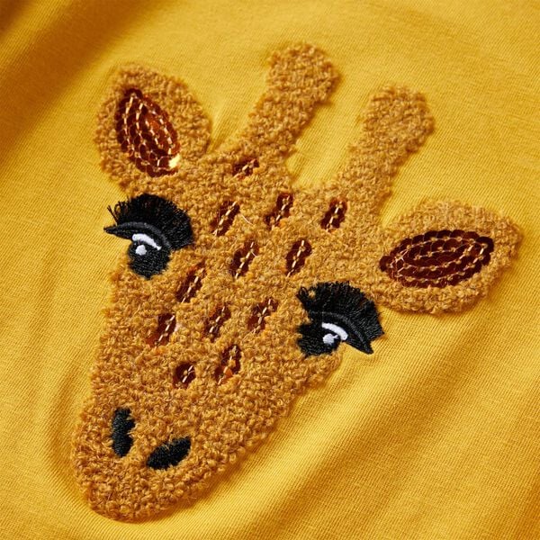 Pikkade varrukatega lastes&auml;rk, tume ooker, 92