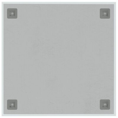 vidaXL seinakinnitusega magnettahvel, valge , 40x40 cm , klaas