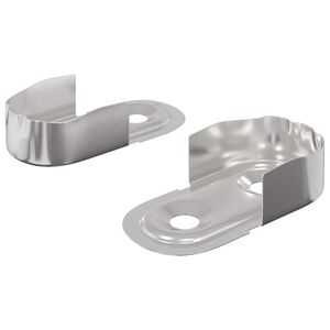 vidaXL Kappi R&ouml;&ouml;pa Kinnitus 2 pcs Valge Tsink 40 x 18 x 10 mm Raud