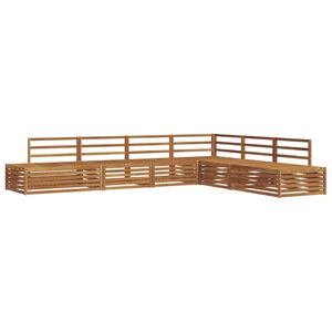 vidaXL V&auml;li diivanikomplekt 6 T&uuml;kk Neutraalne Tugev akatsiapuu