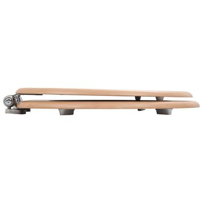 vidaXL WC prill-laud vaikselt sulguv, MDF, bambuse disainiga