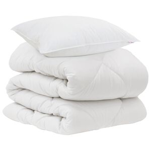 vidaXL Suletekk padjaga 2 pcs Valge Mikrofiiber