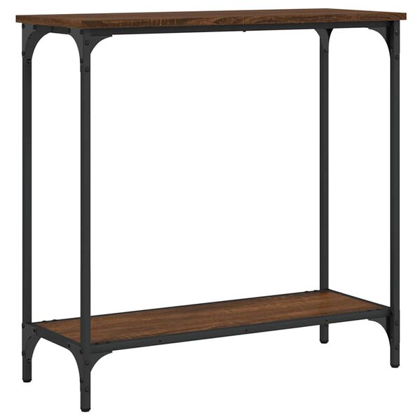 vidaXL konsoollaud, pruun tamm, 75x30,5x75 cm, tehispuit