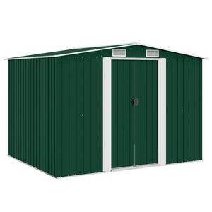 vidaXL aiakuur metallist 257 x 205 x 178 cm roheline