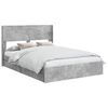 vidaXL Voode raami koos hoiuruumi ja peatoega Betoonhall 150 x 200 cm