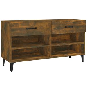 vidaXL kingakapp, suitsutatud tamm, 102 x 35 x 55 cm, tehispuit