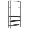 vidaXL Riidepuu Must tamm 77 x 30 x 171 cm Tehispuit
