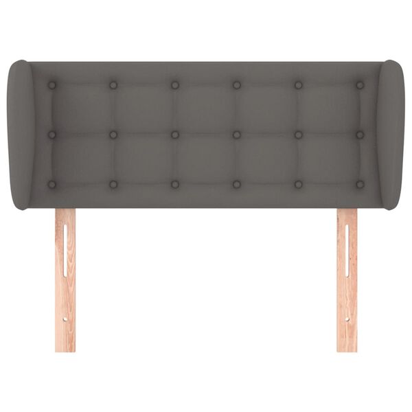 vidaXL voodipeats servadega, hall, 93x23x78/88 cm, kunstnahk