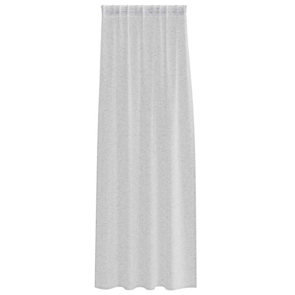vidaXL Voile Kardin kardinatega 2 pcs Helehall 225 x 140 cm Pol&uuml;ester